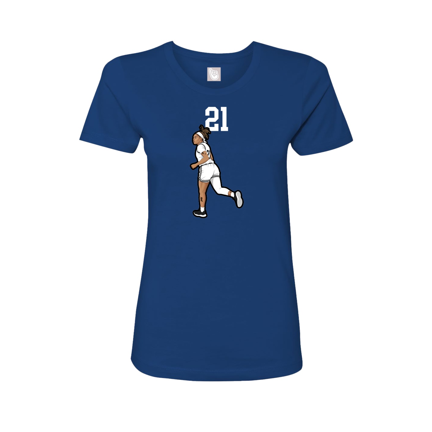 Womens Tee — Number Top in Royal