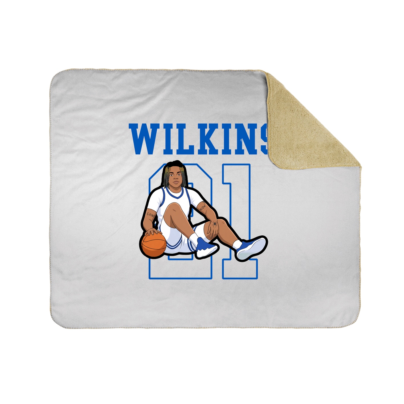 Throw Blanket — Shirsey in White
