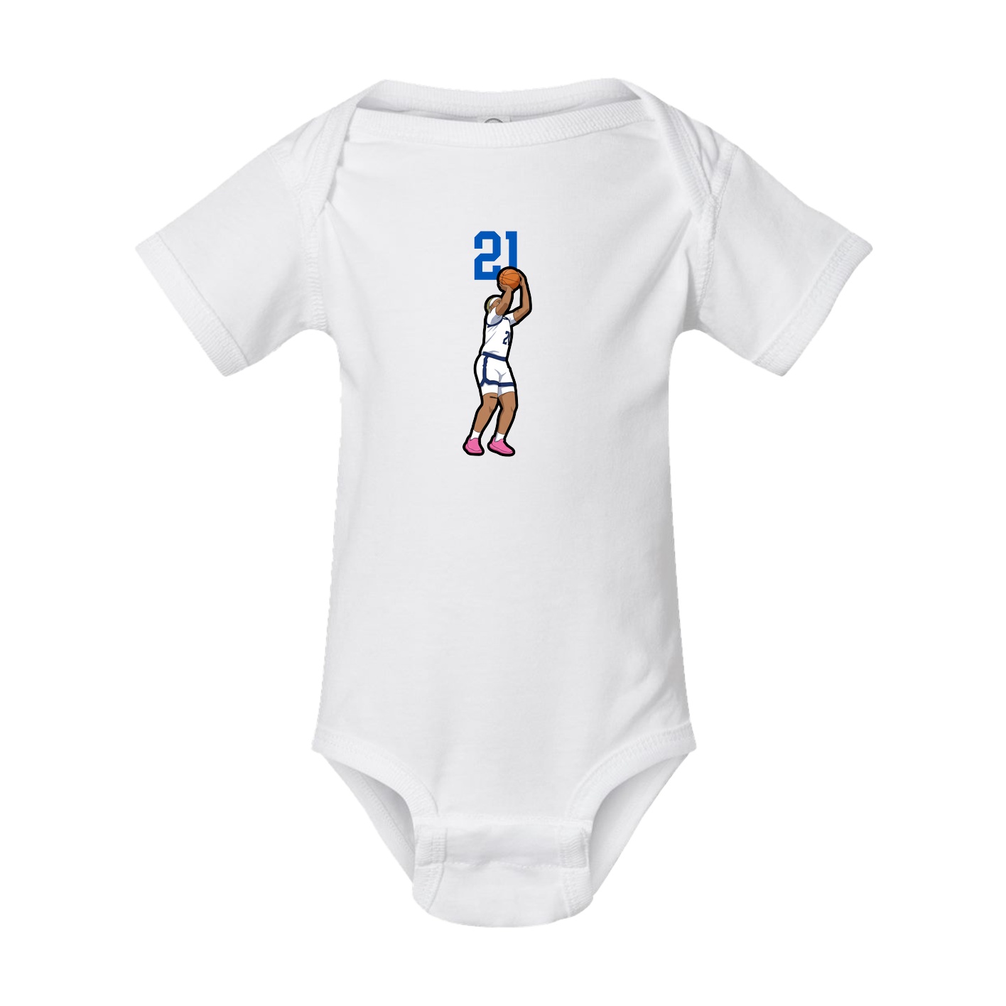 Baby Onesie — Number Top in White