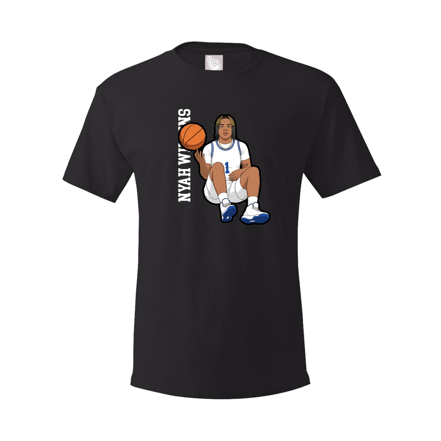 Tee — Name Vertical in Black