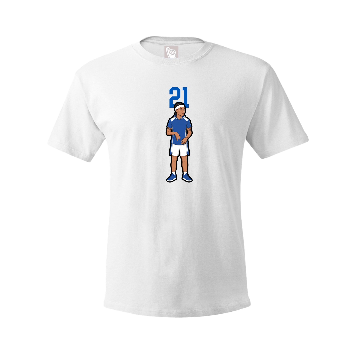 Tee — Number Top in White