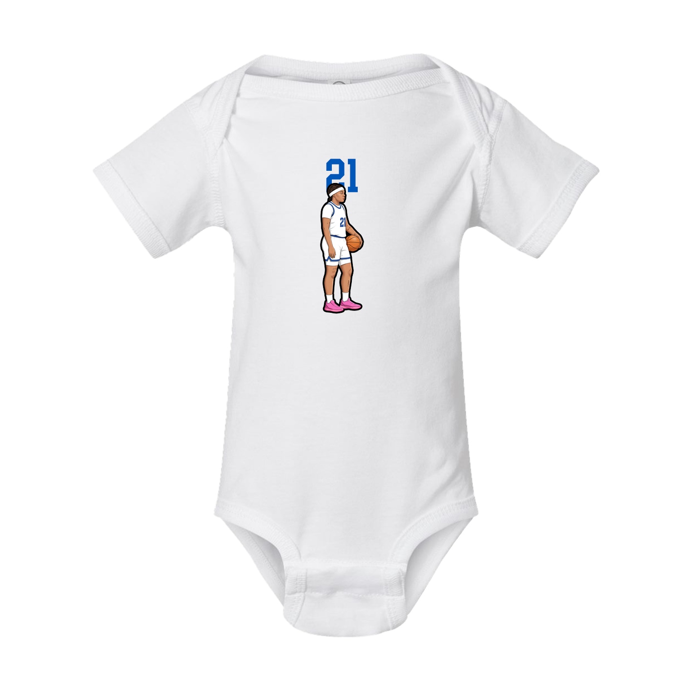 Baby Onesie — Number Top in White