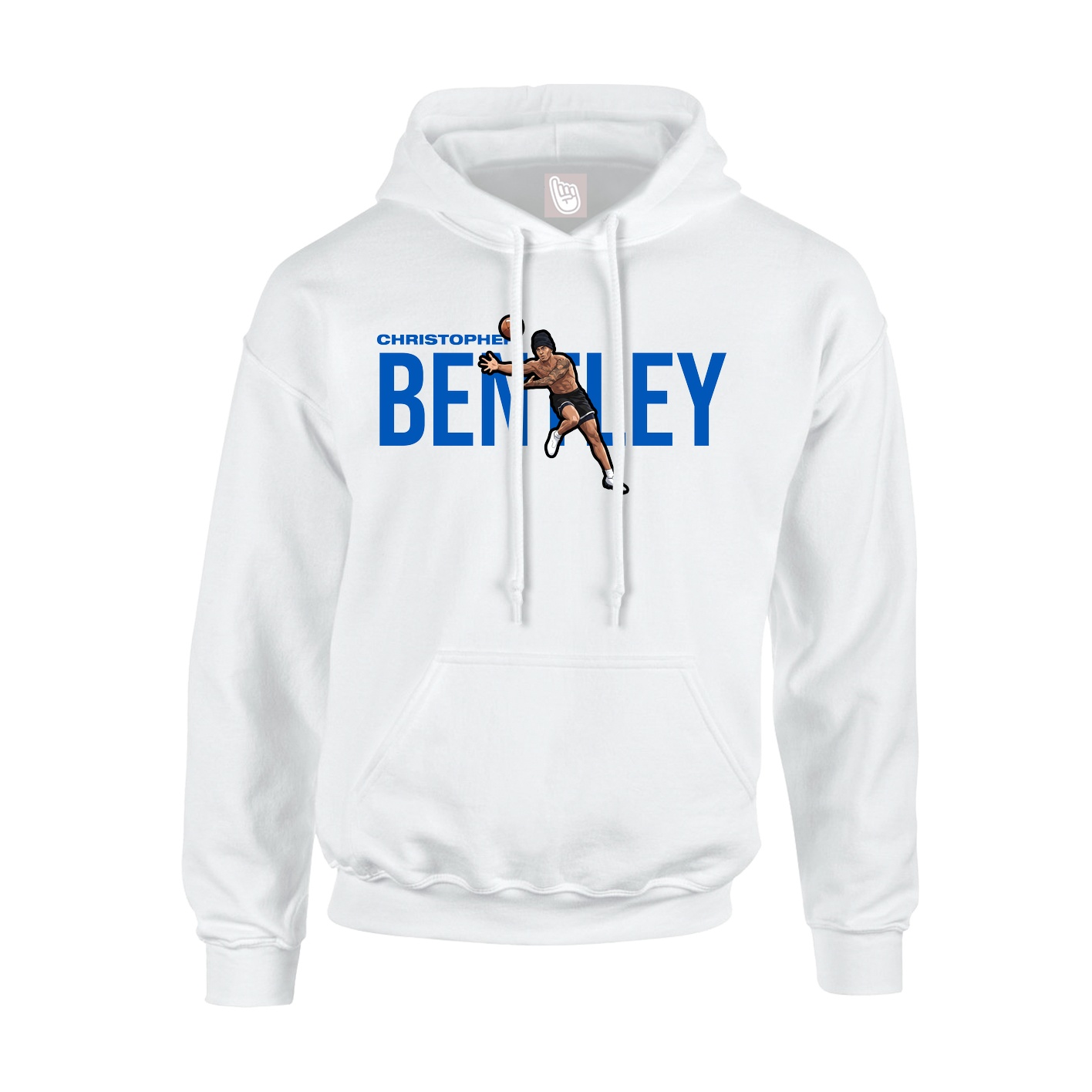 Youth Hoodie — Player Name in White