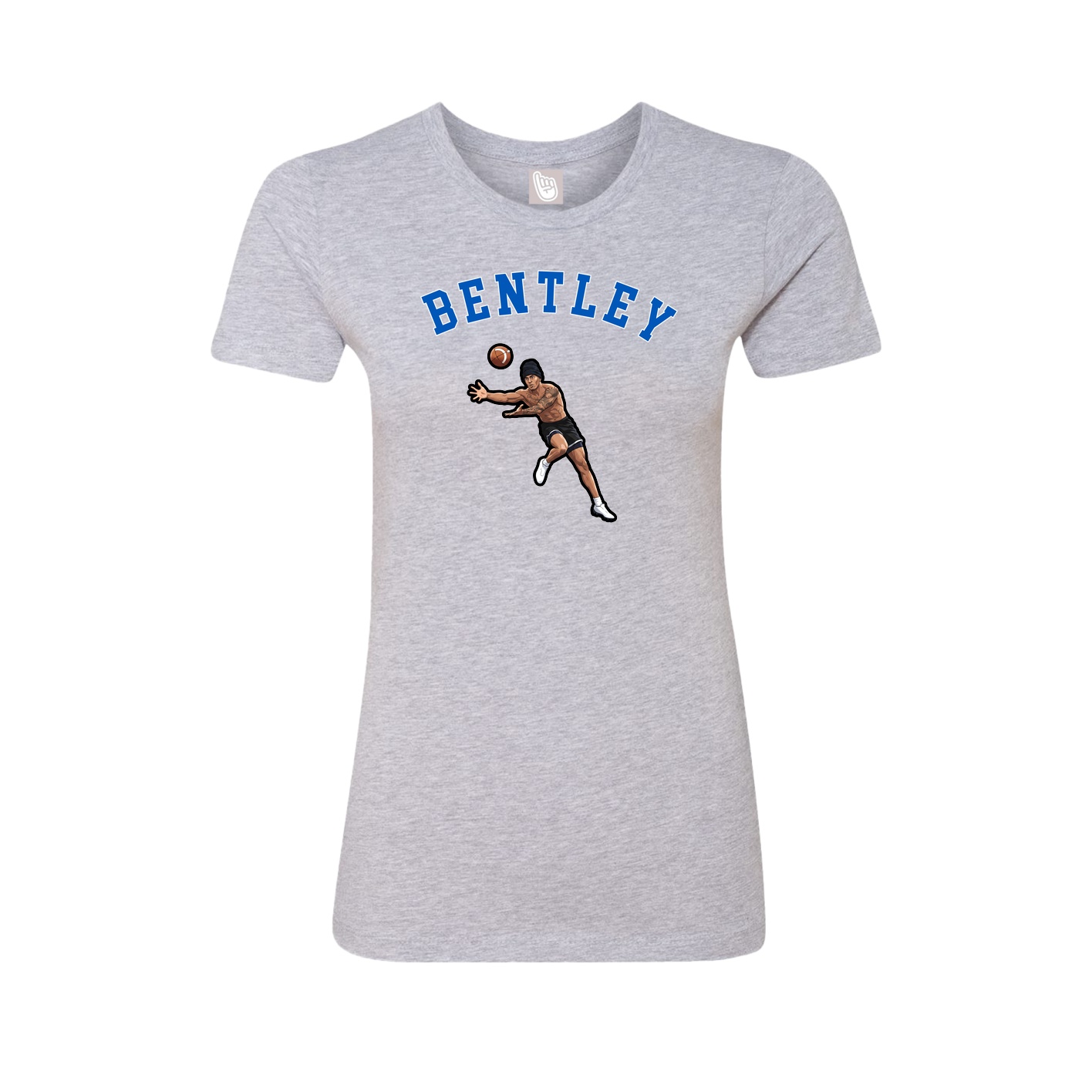 Fitted Women's Tee — Shirsey Arch in Grey