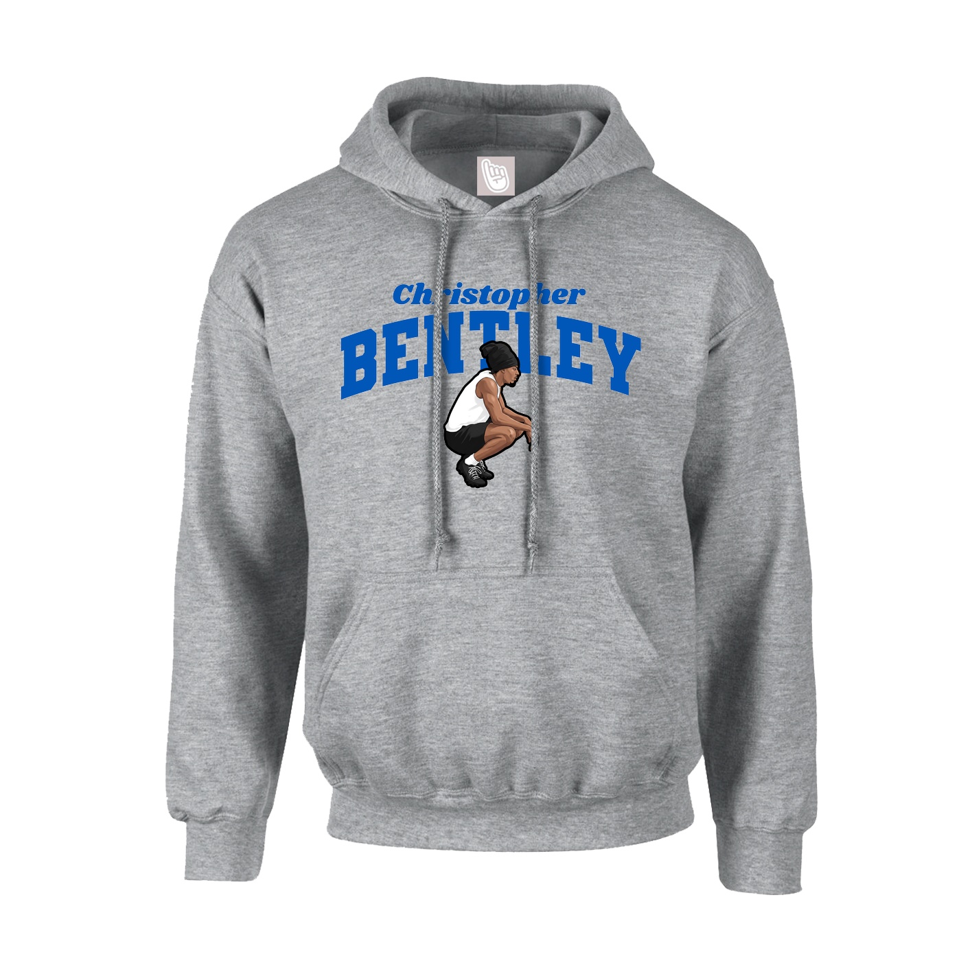 Youth Hoodie — Signature Arch in Grey