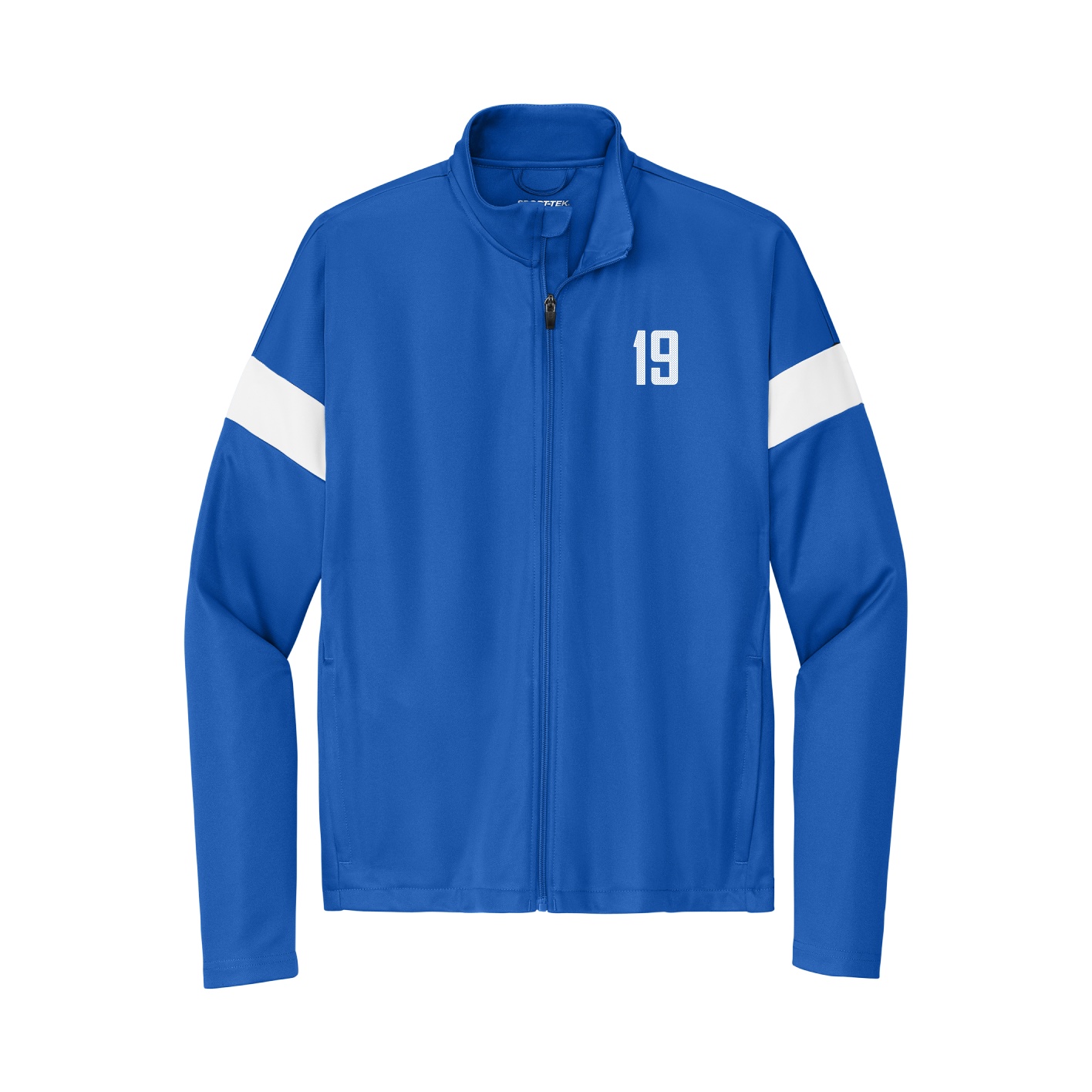 Team Travel Full-Zip Jacket — Front Shirsy in Royal/White