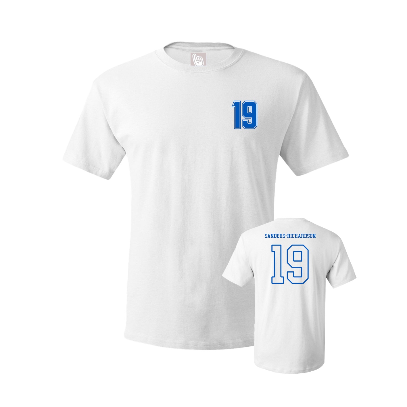 Youth Tee — Chest Back in White