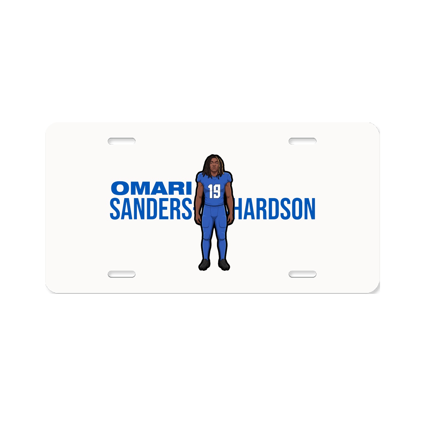 License Plate — Player Name in Classic