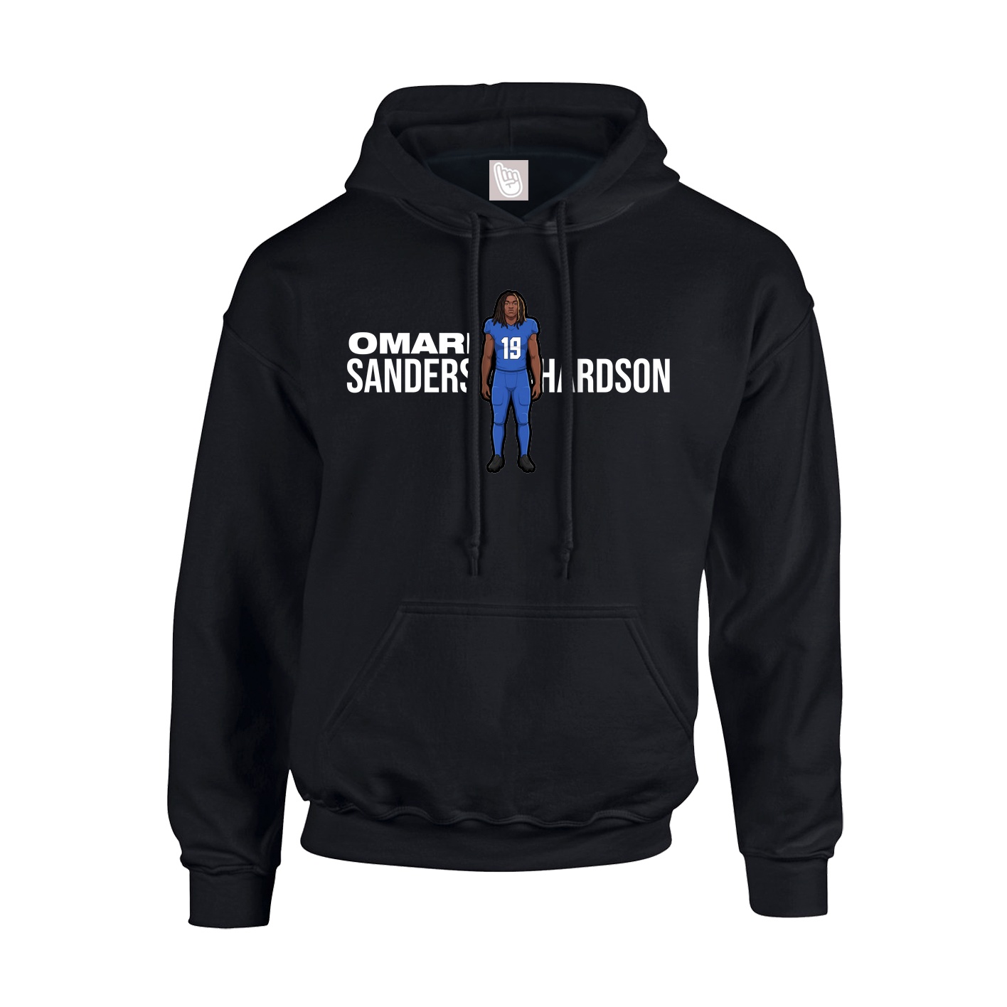 Hoodie — Player Name in Black