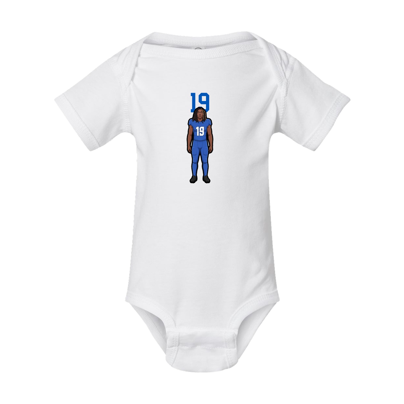 Baby Onesie — Number Top in White