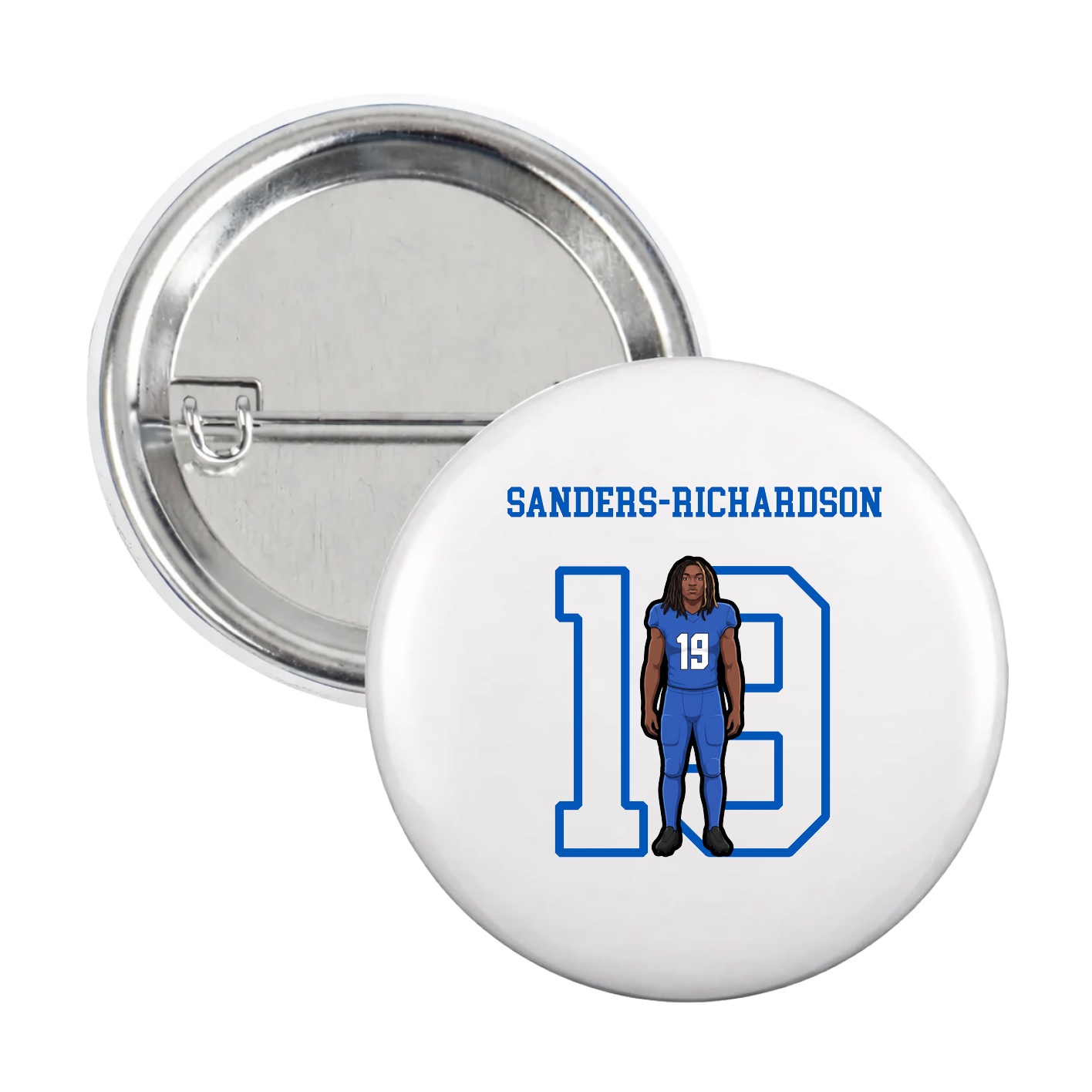 Game Day Button — Shirsey in White