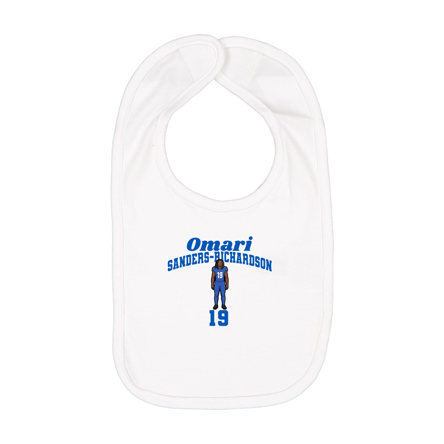 Infant Bib — Signature Arch in White