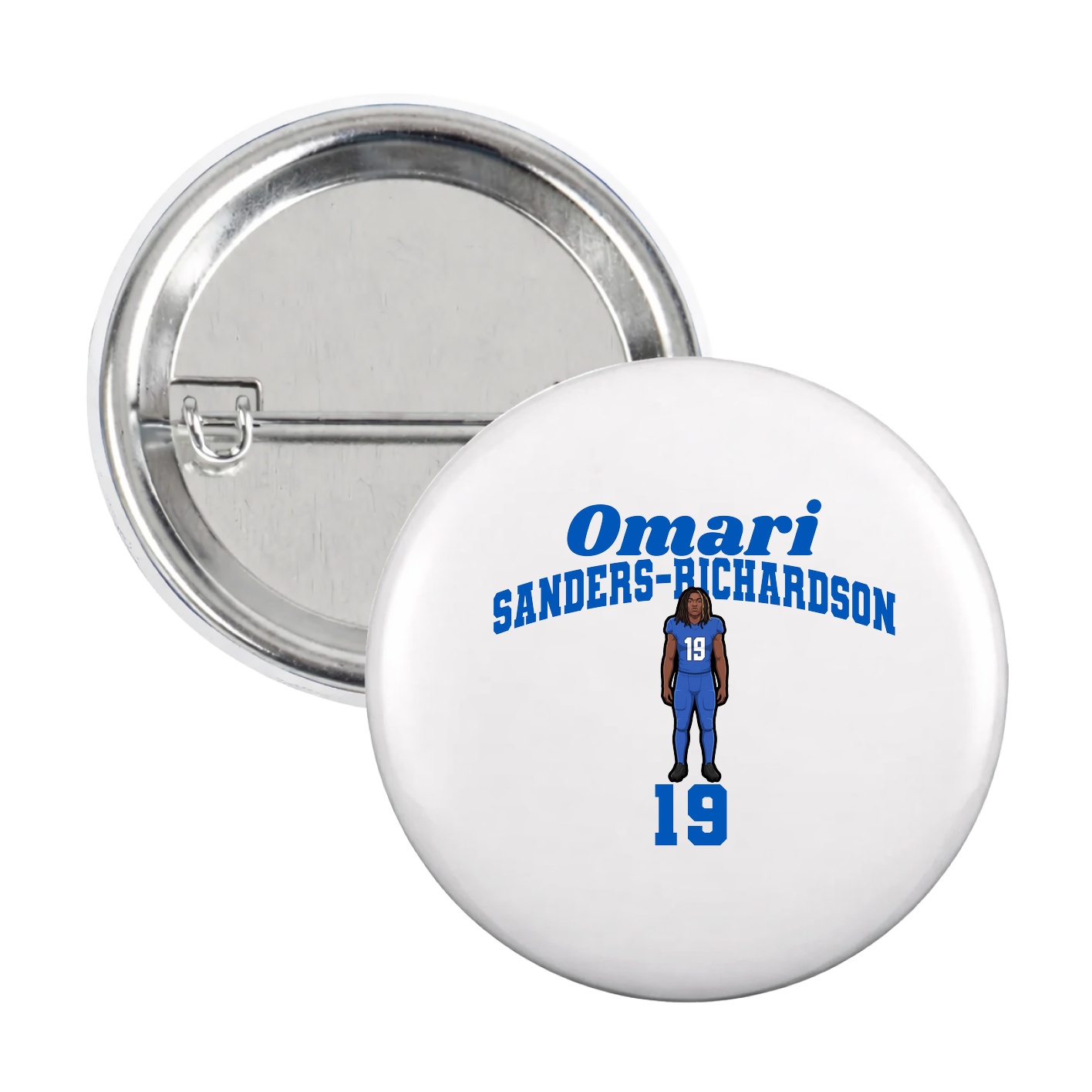 Game Day Button — Signature Arch in White