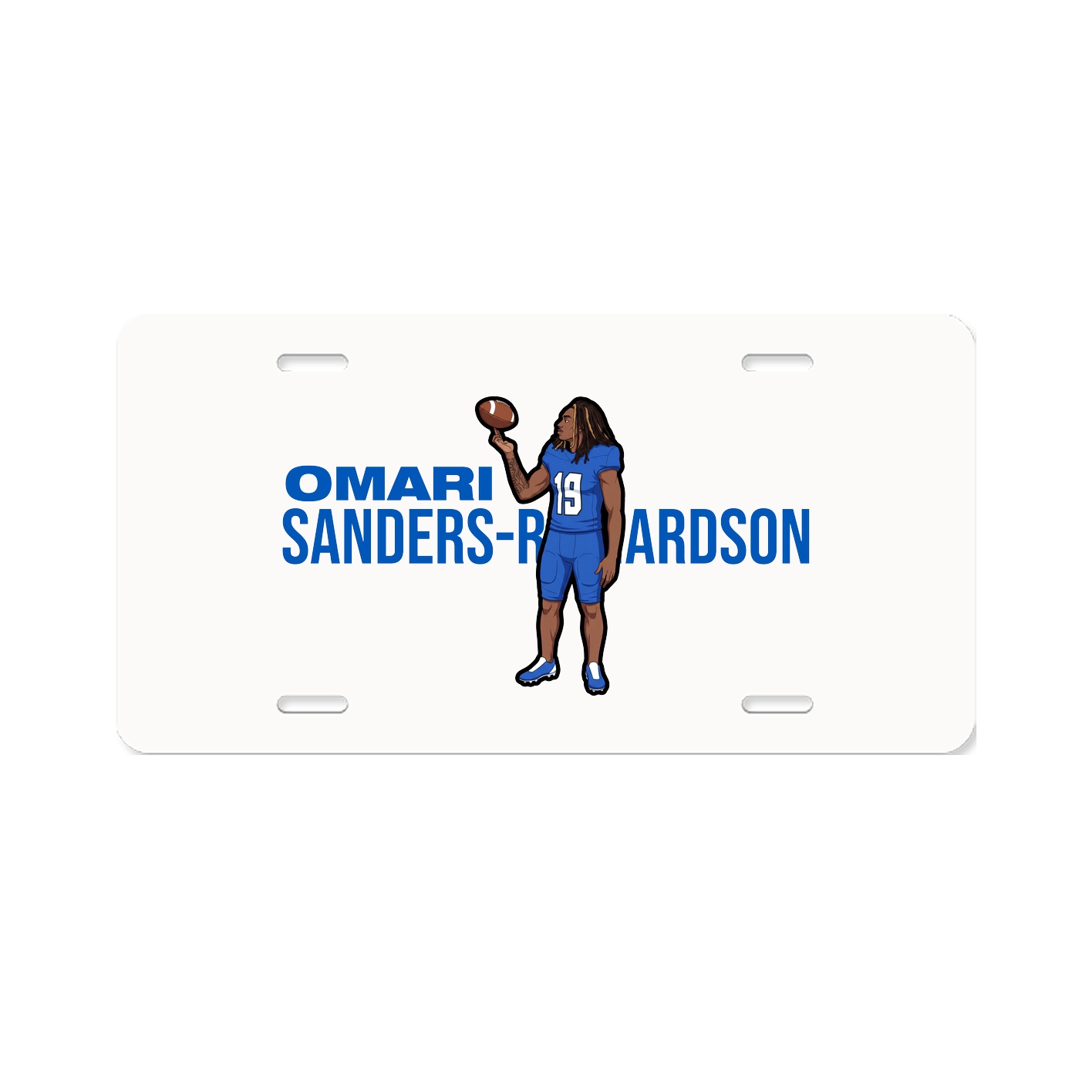 License Plate — Player Name in Classic