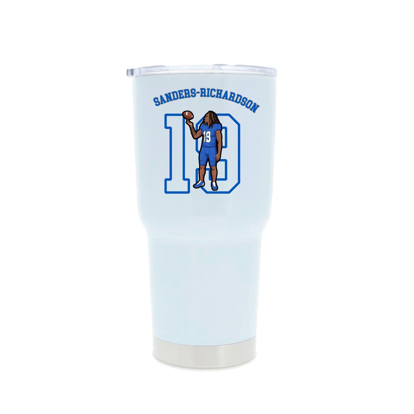30oz Stainless Steel Tumbler — Shirsey Arch in White