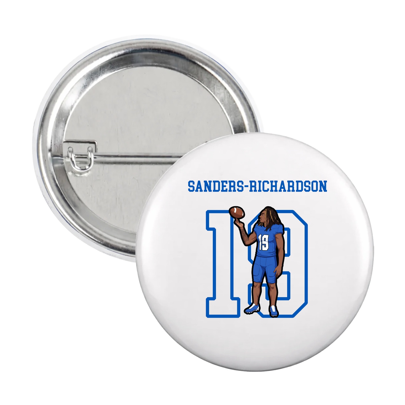 Game Day Button — Shirsey in White