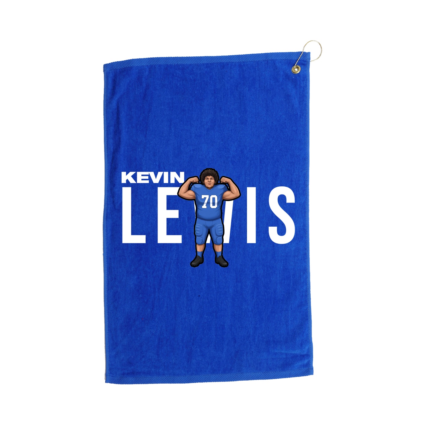 Golf Towel — Player Name in Royal