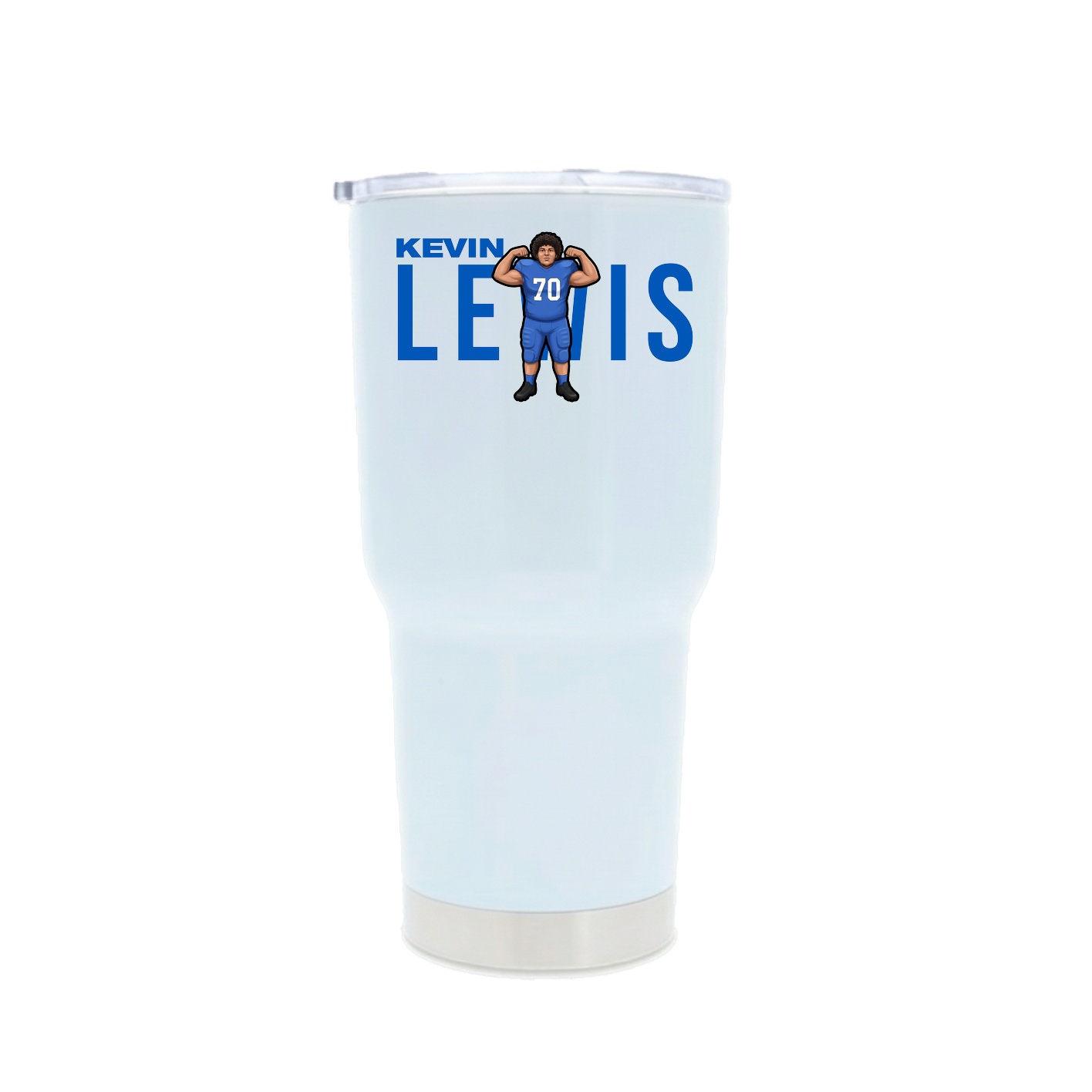 30oz Stainless Steel Tumbler — Player Name in White