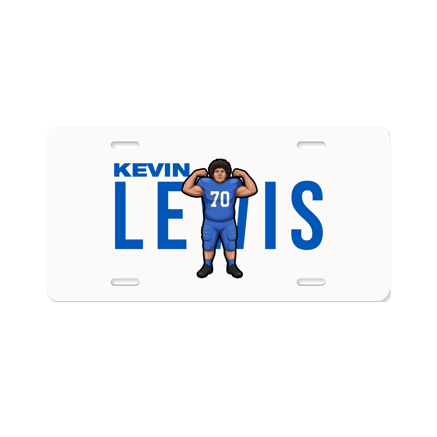 License Plate — Player Name in Classic