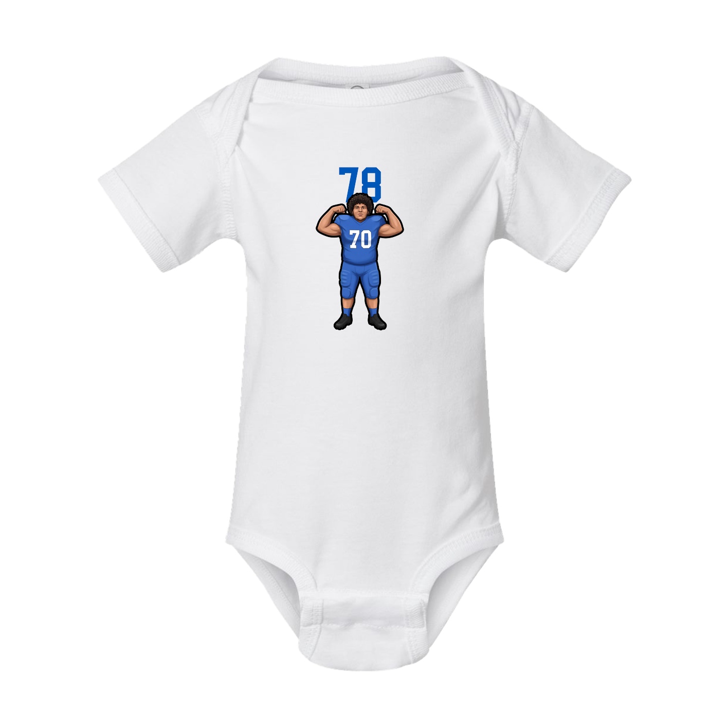 Baby Onesie — Number Top in White
