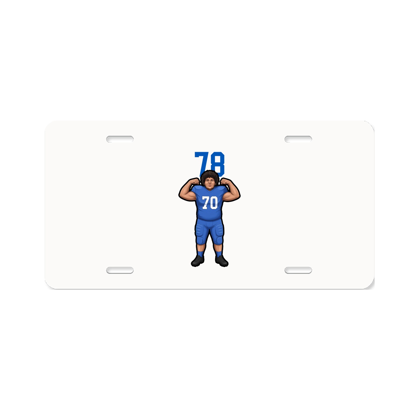 License Plate — Number Top in Classic