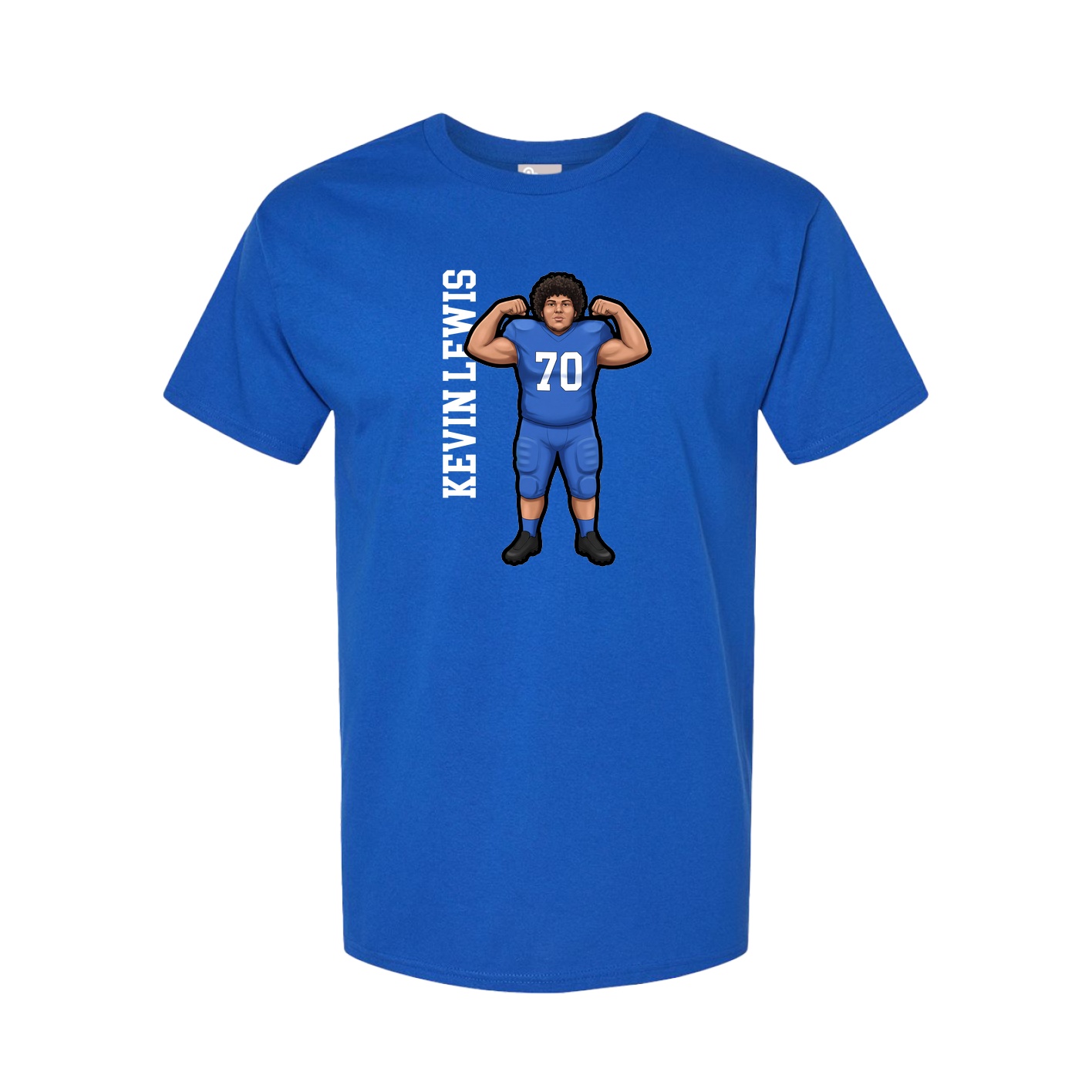 Tee — Name Vertical in Royal