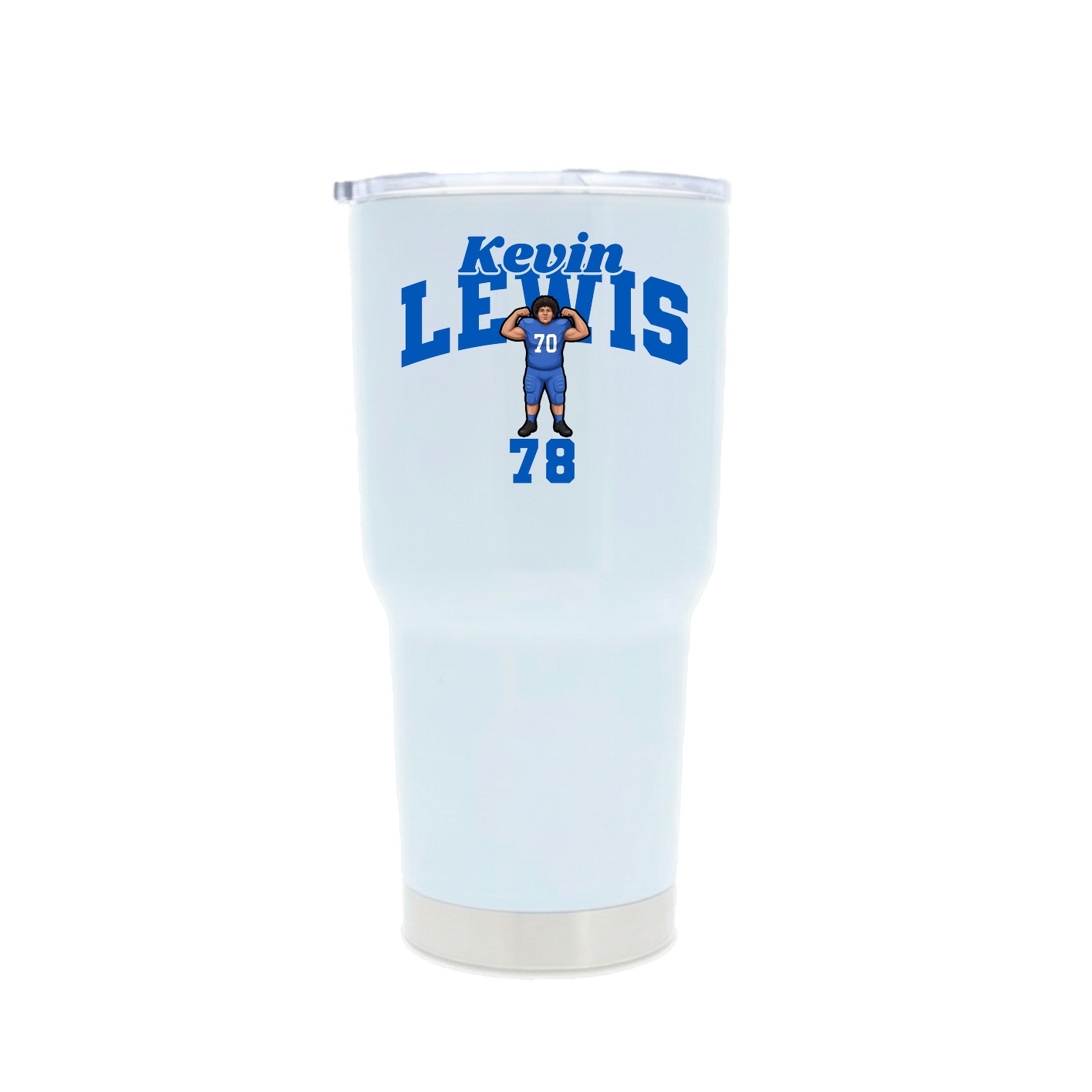 30oz Stainless Steel Tumbler — Signature Arch in White