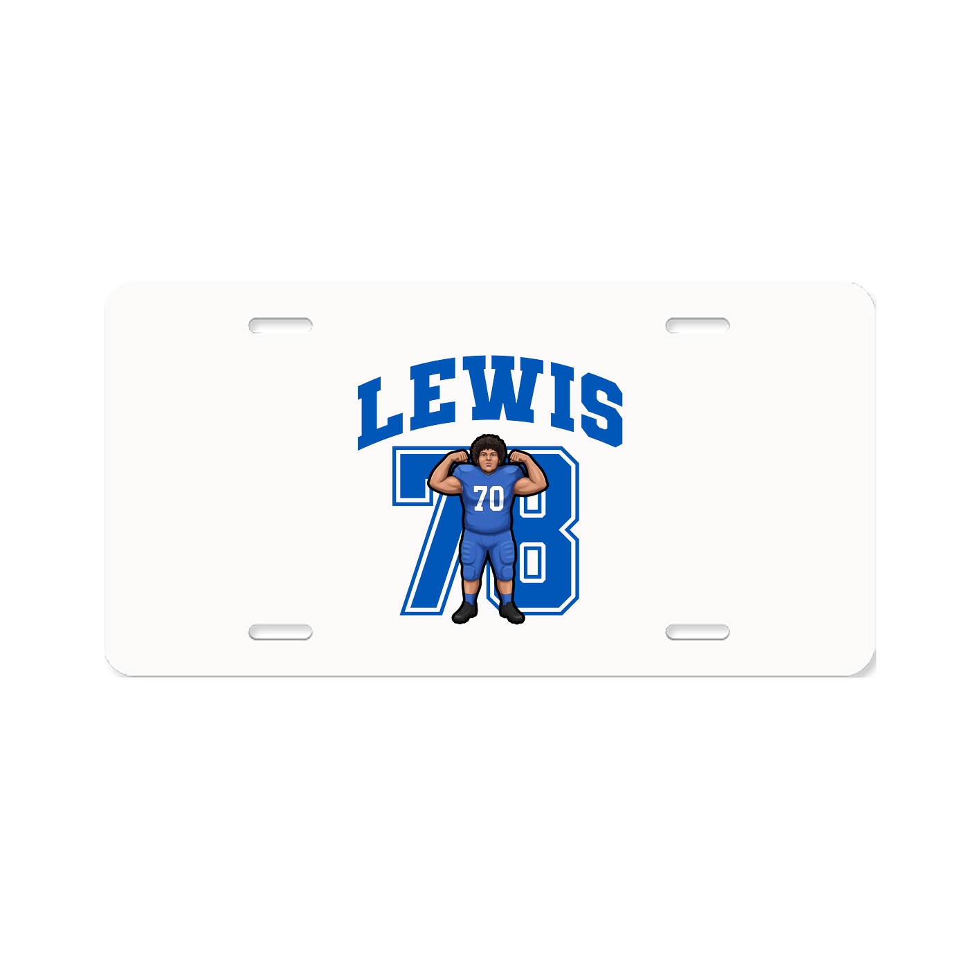 License Plate — Number in Classic