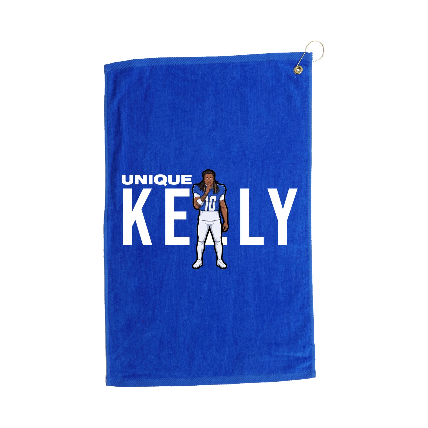 Golf Towel — Player Name in Royal