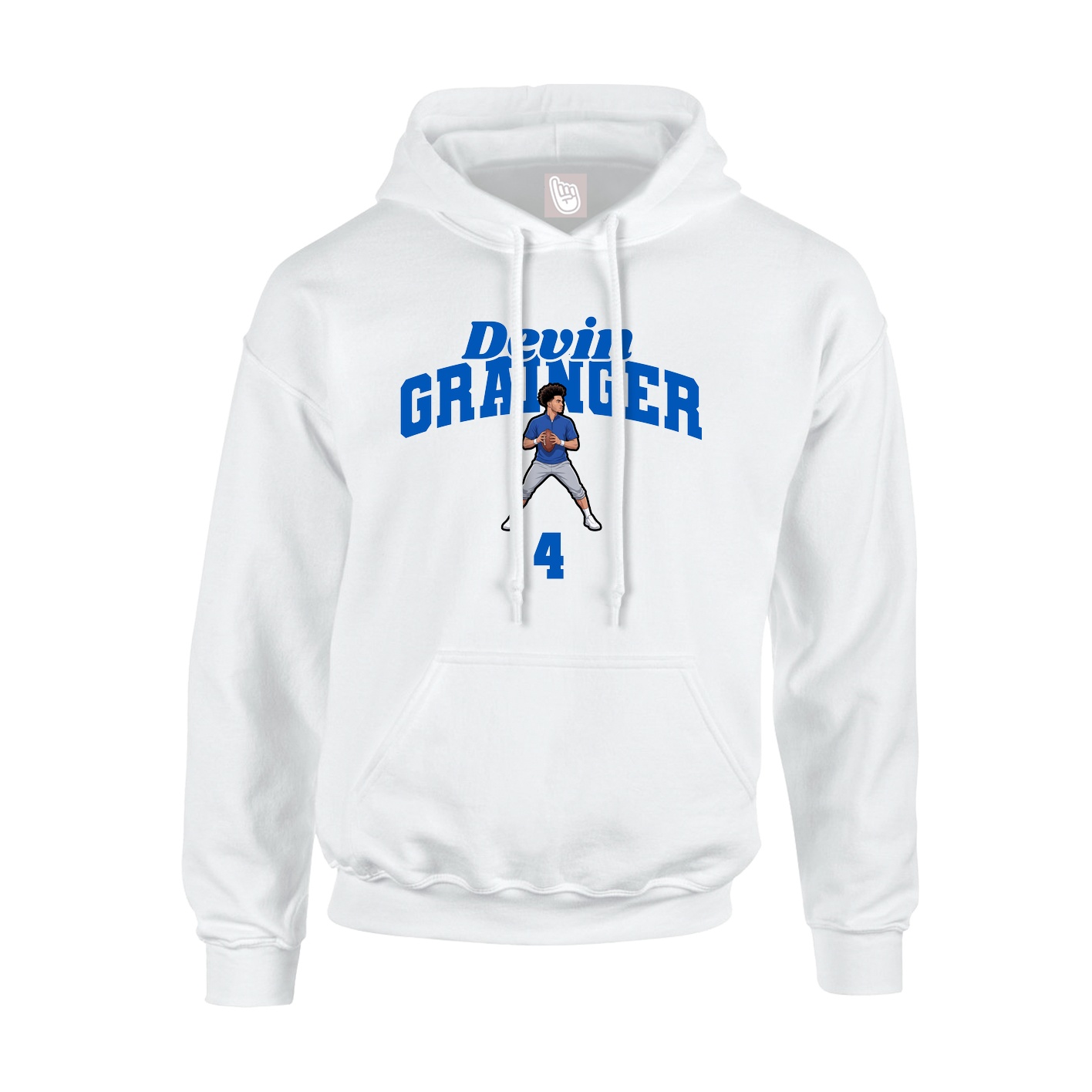 Hoodie — Signature Arch in White
