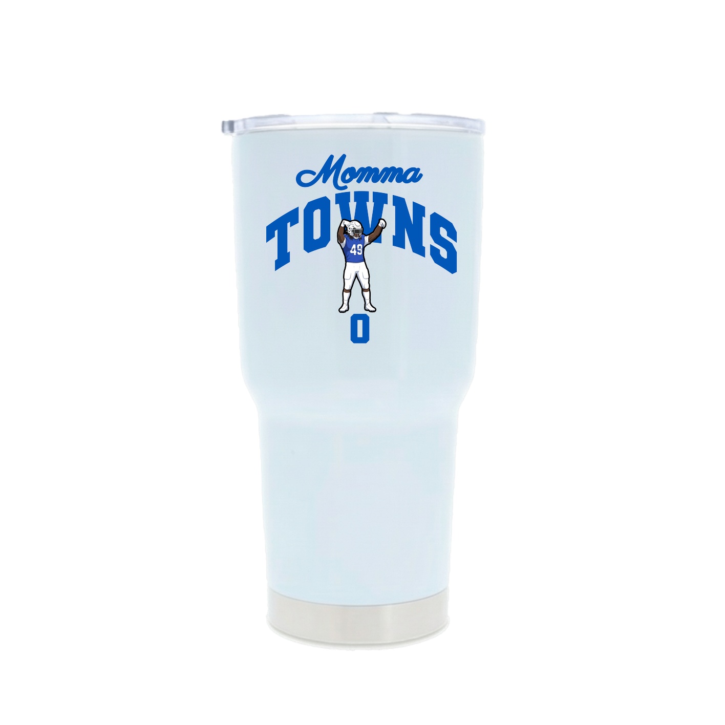 30oz Stainless Steel Tumbler — Mothers Day Arch in White