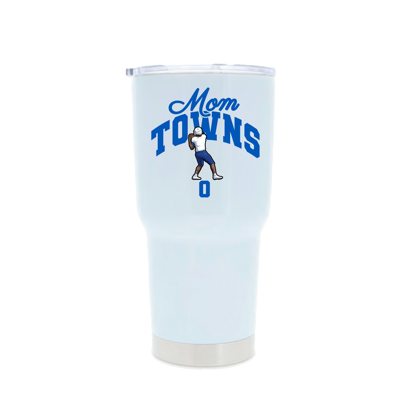 30oz Stainless Steel Tumbler — Mothers Day Arch in White
