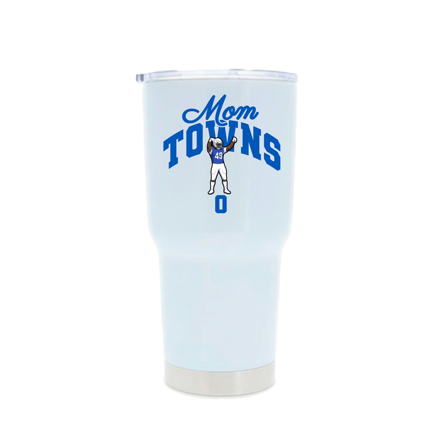 30oz Stainless Steel Tumbler — Mothers Day Arch in White