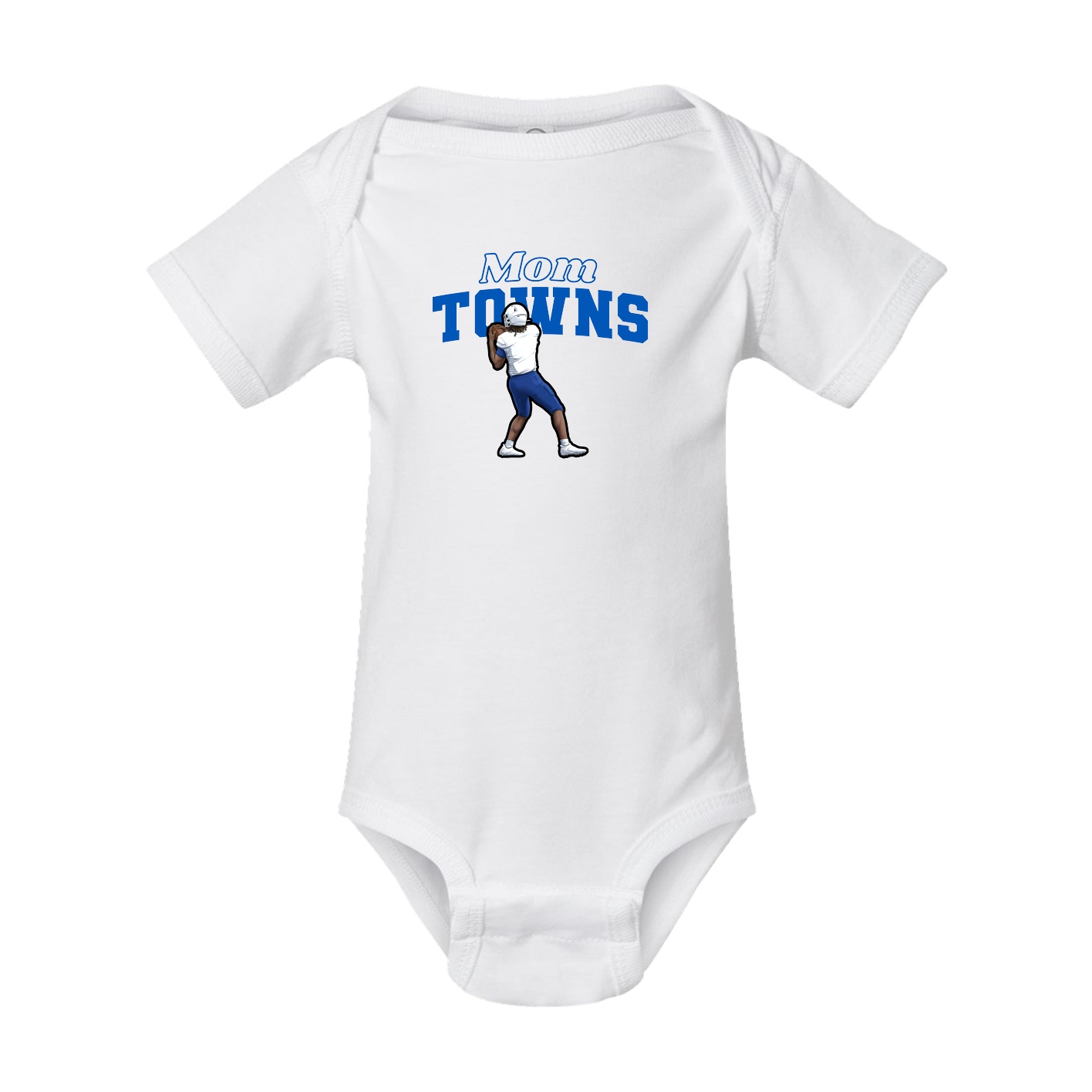 Baby Onesie — Mothers Day Block in White