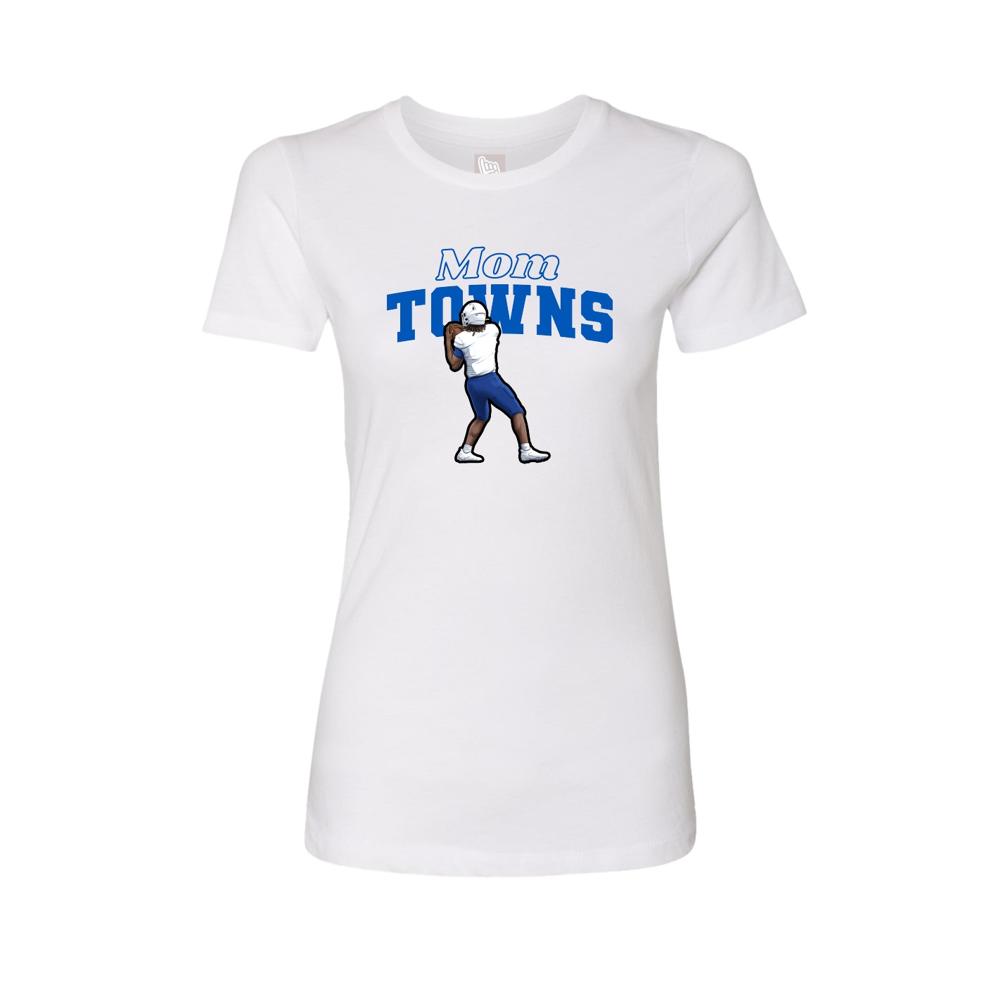 Womens Tee — Mothers Day Block in White
