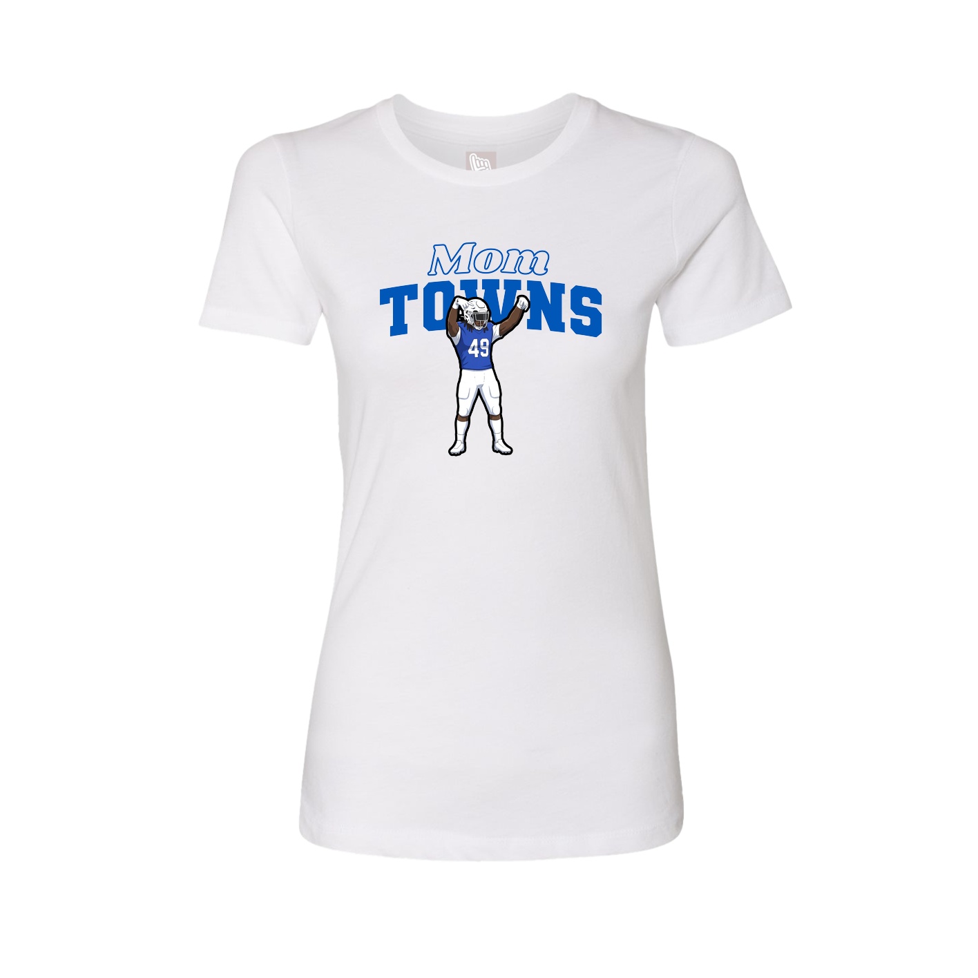 Womens Tee — Mothers Day Block in White