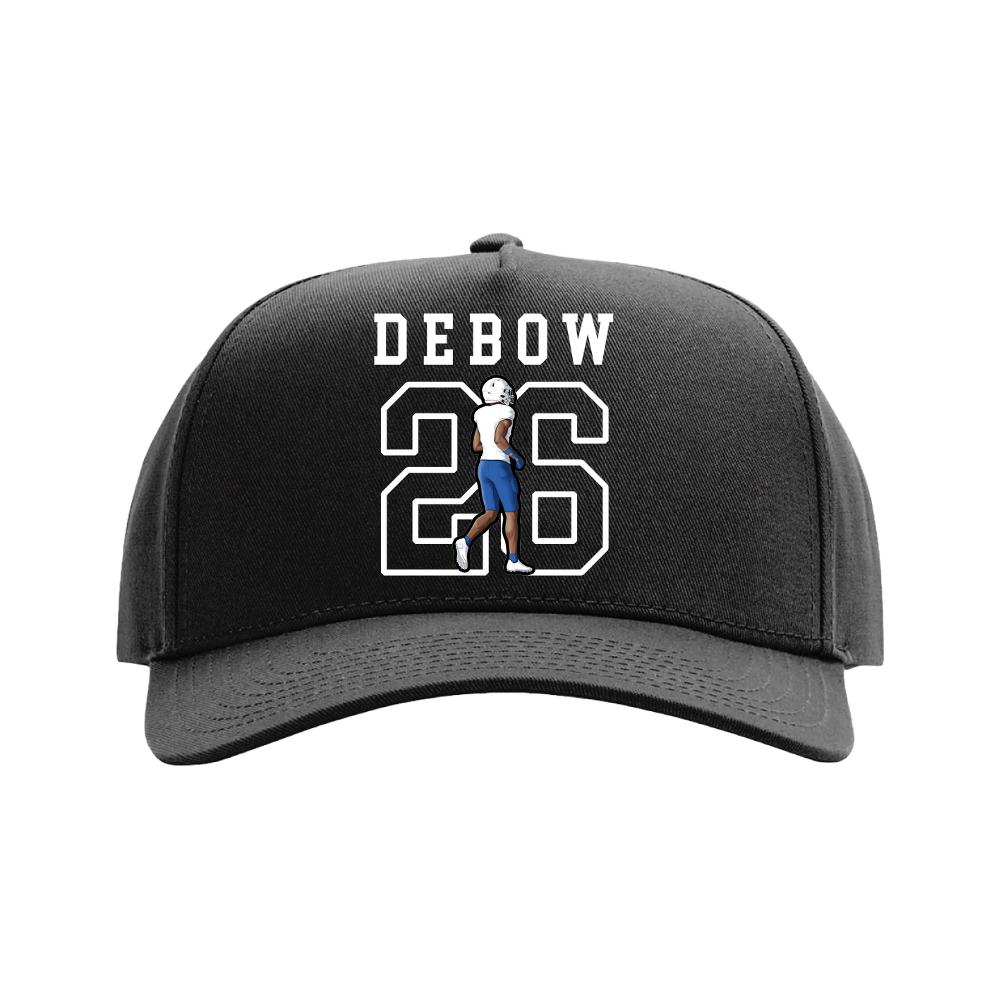 Full Fabric Five-Panel Champ Cap — Shirsey in Black