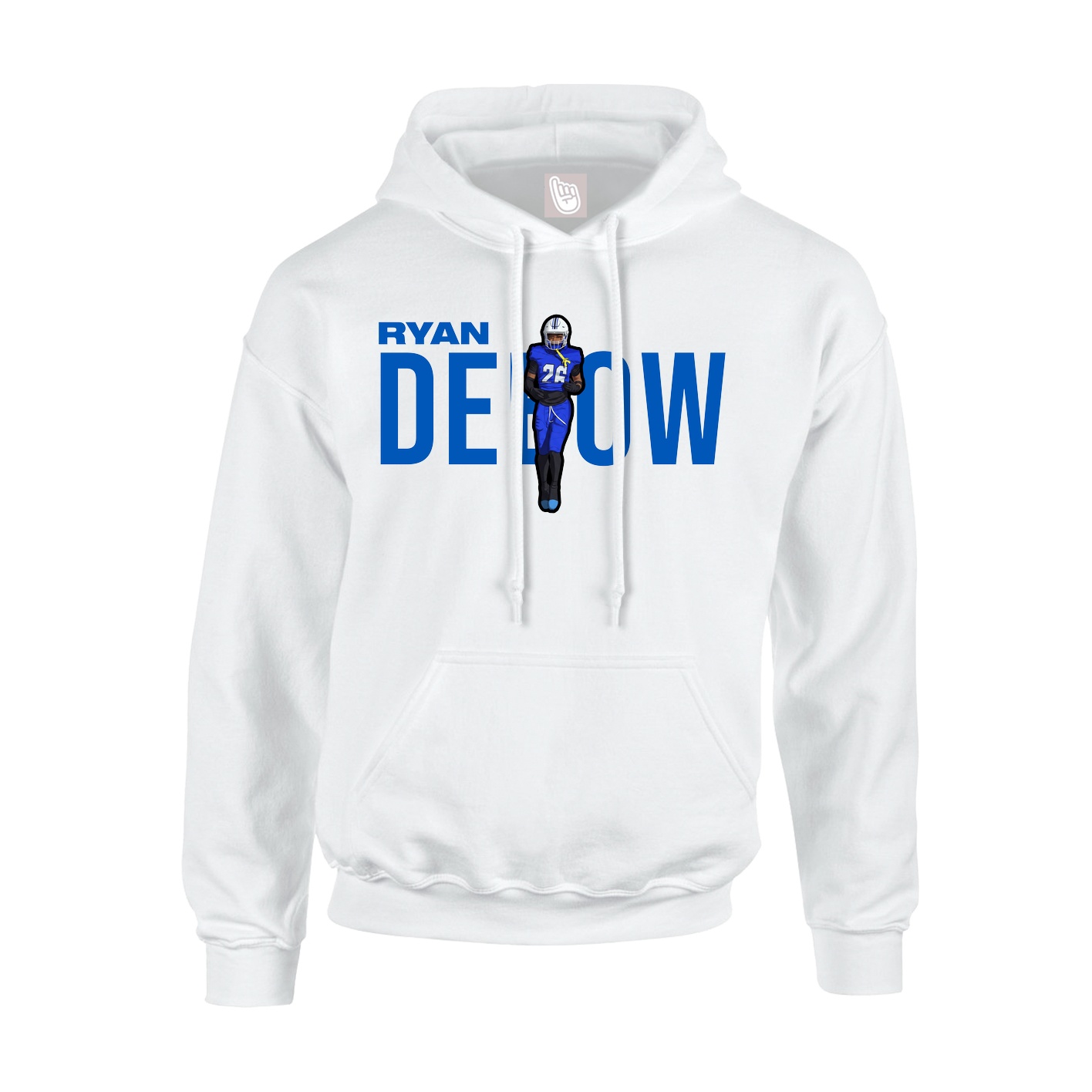 Hoodie — Player Name in White