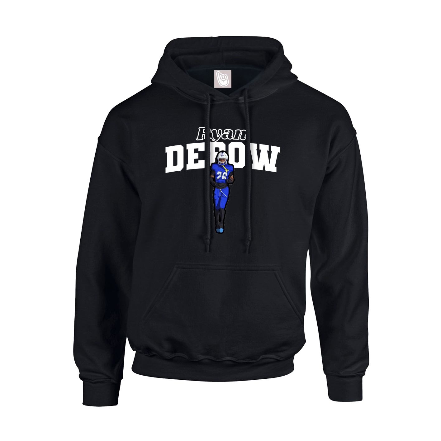 Hoodie — Name Arch in Black