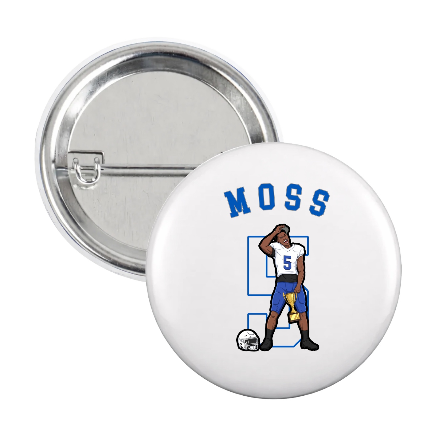 Game Day Button — Shirsey Arch in White
