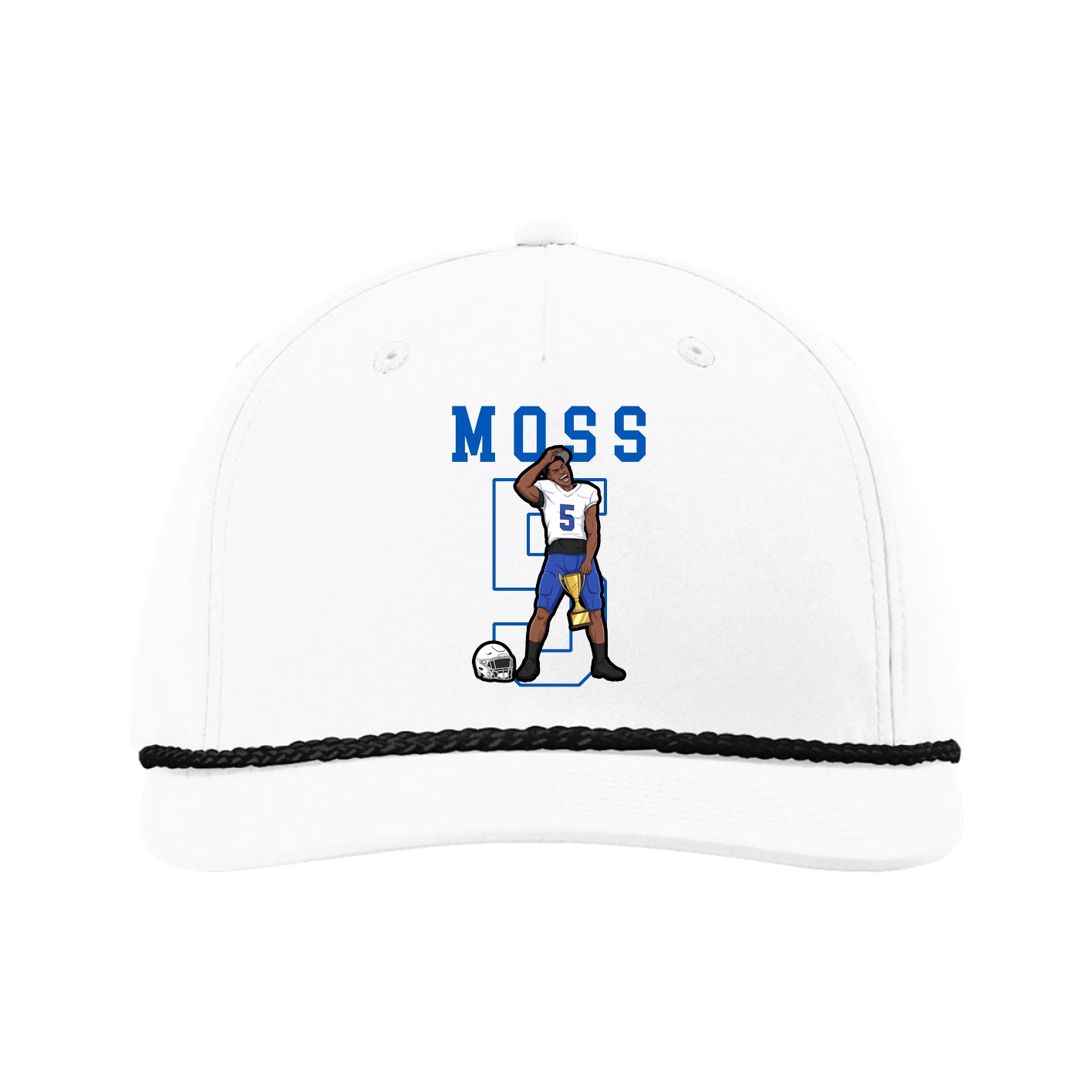 Five-Panel Classic Rope Cap — Shirsey in White