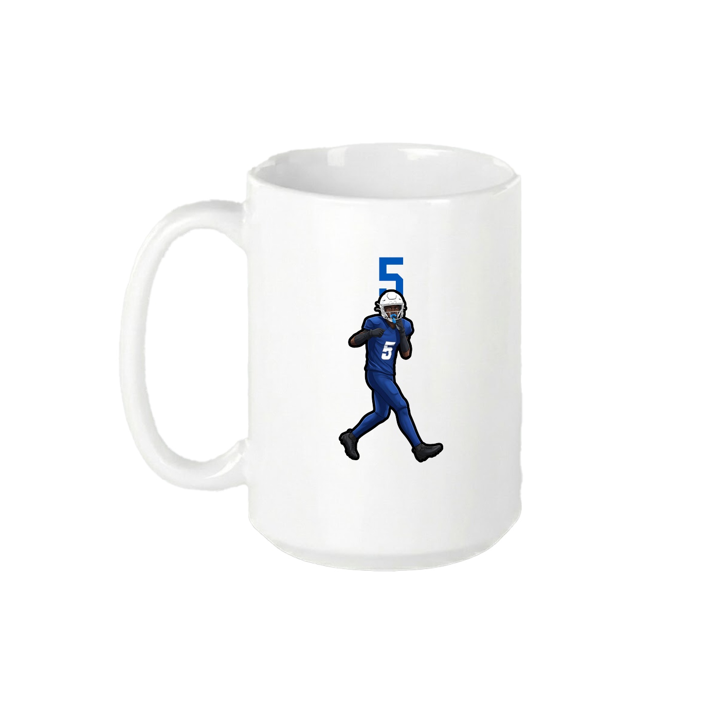 15oz Coffee Mug — Number Top in White