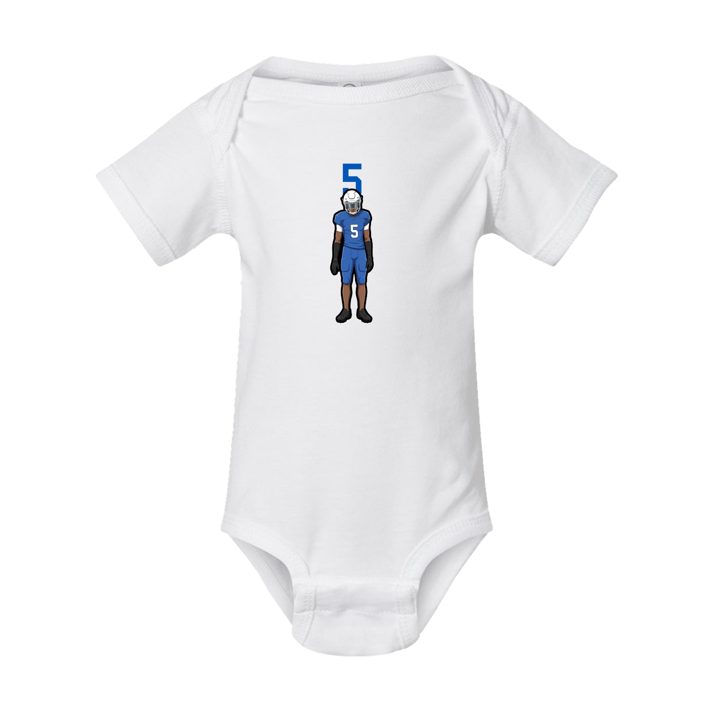 Baby Onesie — Number Top in White