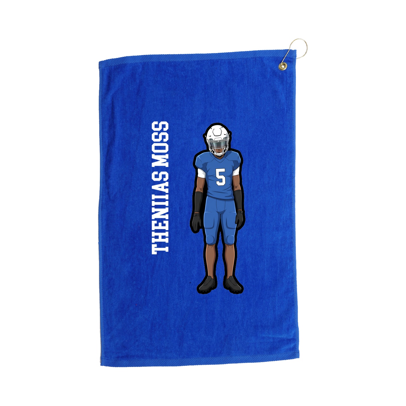 Golf Towel — Name Vertical in Royal