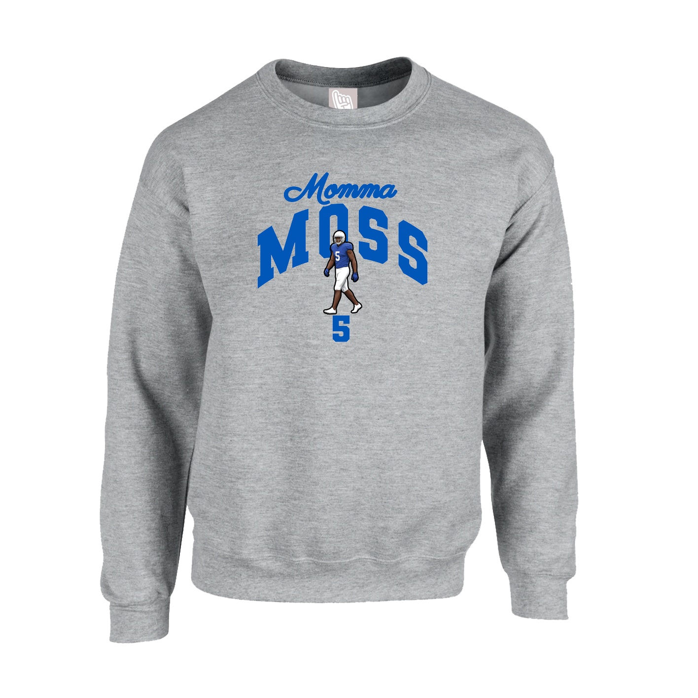 Fleece Crew — Mothers Day Arch in Grey