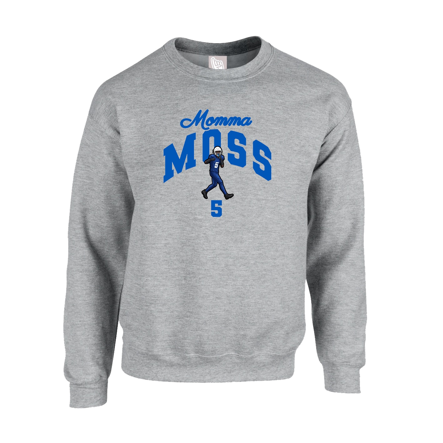 Fleece Crew — Mothers Day Arch in Grey