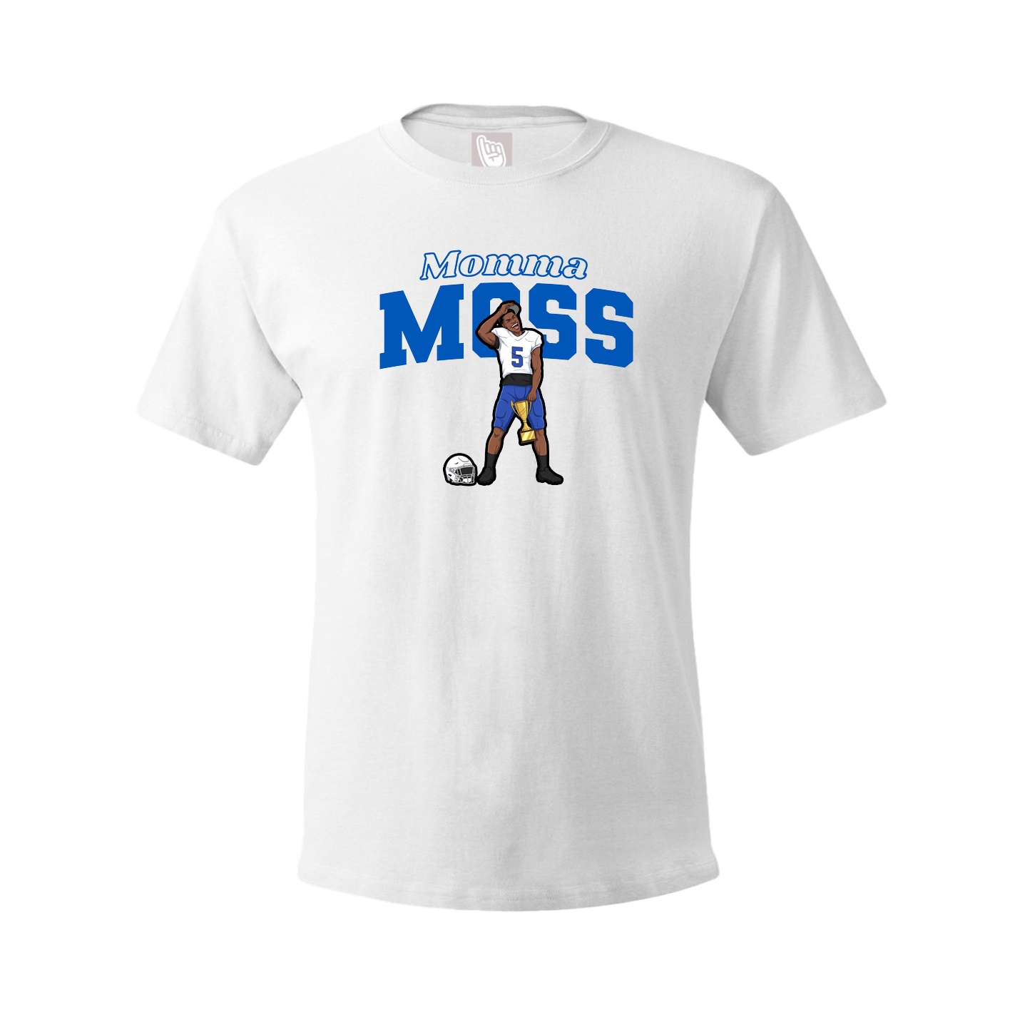 Youth Tee — Mothers Day Block in White
