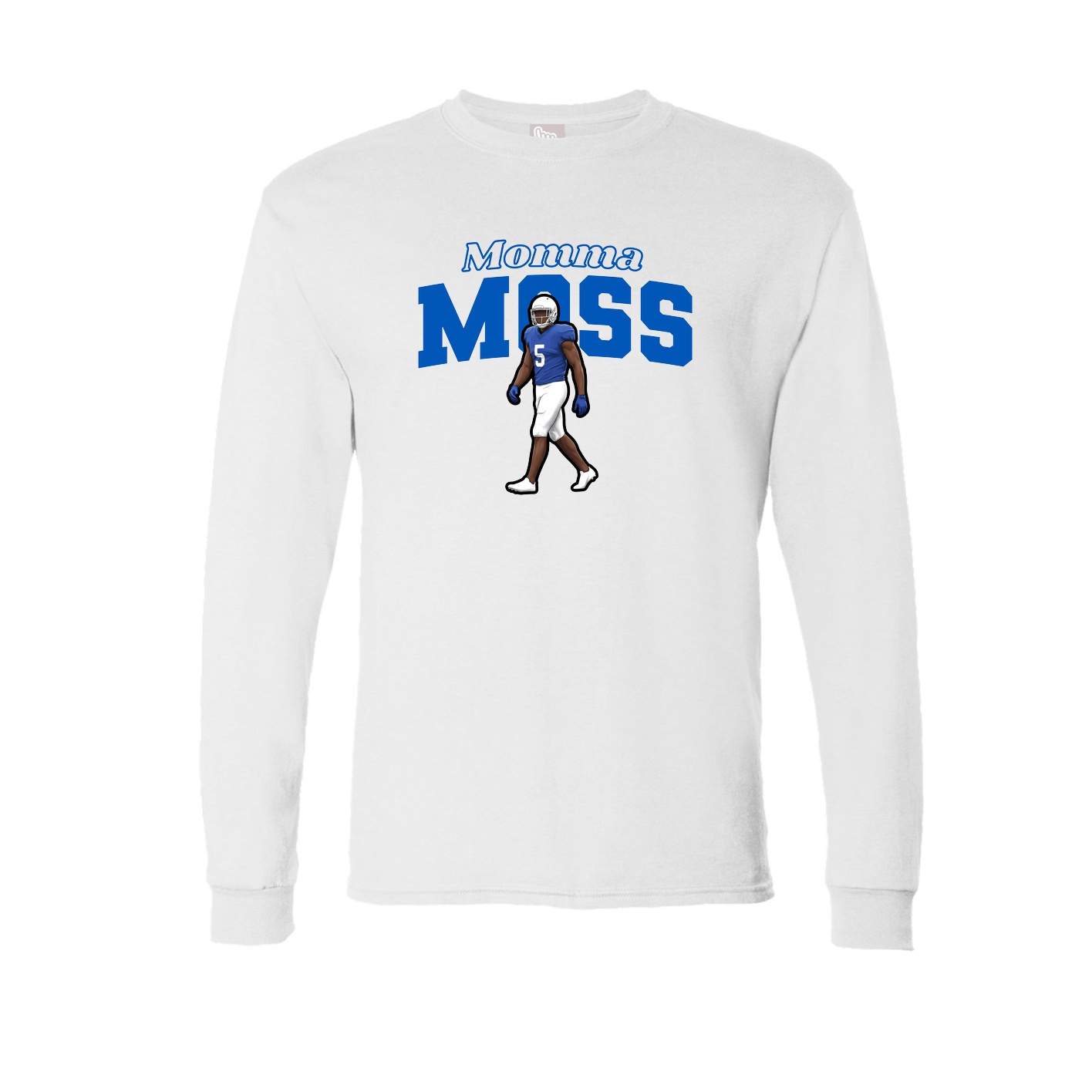 Long Sleeve Tee — Mothers Day Block in White