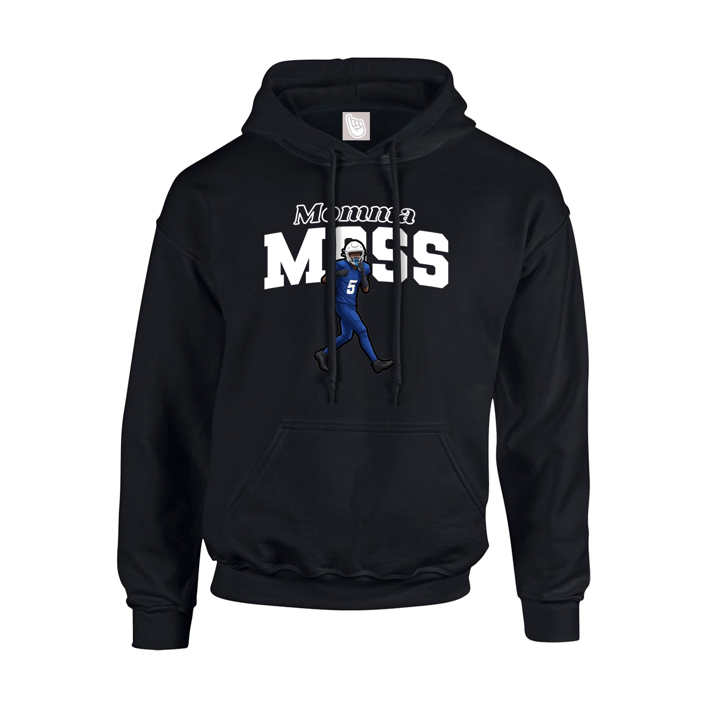Youth Hoodie — Mothers Day Block in Black