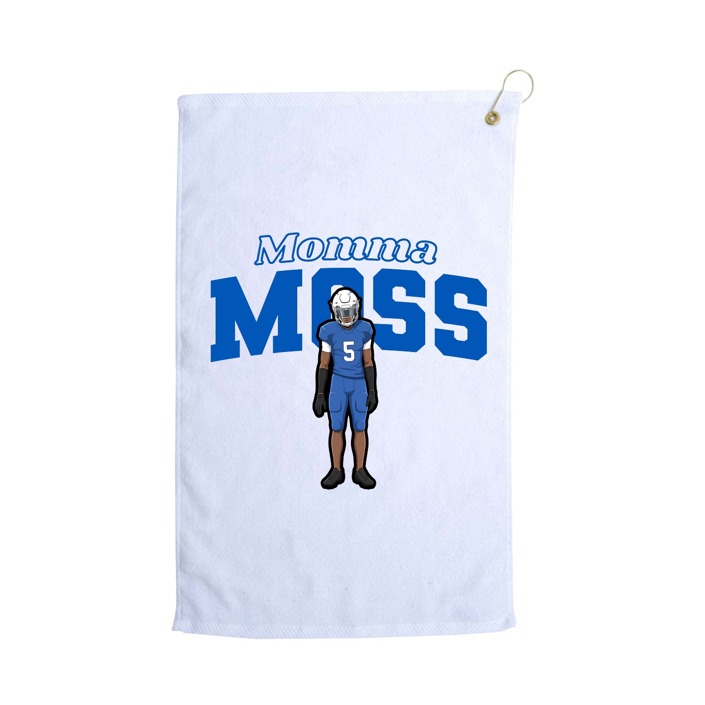 Golf Towel — Mothers Day Block in White